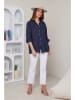 Rodier Lin Linnen blouse donkerblauw