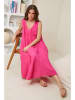 Rodier Lin Leinen-Kleid in Pink