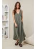 Rodier Lin Leinen-Kleid in Khaki