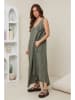Rodier Lin Leinen-Kleid in Khaki