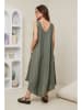 Rodier Lin Leinen-Kleid in Khaki