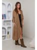 Rodier Lin Leinen-Cardigan in Camel
