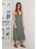 Rodier Lin Leinen-Kleid in Khaki