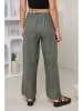 Rodier Lin Leinen-Marlenehose in Khaki