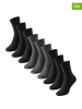 UNCOVER BY SCHIESSER 9-delige set: sokken zwart/grijs