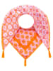 Zwillingsherz Vierkant sjaal "Pricilla" oranje/roze (L)130 x (B)130 cm