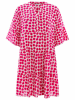 Zwillingsherz Kleid "Charlotte" in Pink/ Weiß
