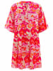 Zwillingsherz Sweatjurk "Hannah" rood/roze