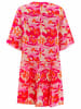 Zwillingsherz Sweatjurk "Hannah" rood/roze