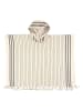 Samimi Poncho in Beige/ Schwarz - (L)95 x (B)90 cm