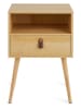 Lifa Living Stolik nocny w kolorze jasnobrązowym - 40 x 30 x 60,5 cm