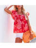 LA Angels Bluse in Rot/ Rosa