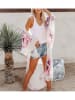 LA Angels Kimono w kolorze kremowo-fioletowym