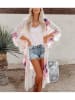 LA Angels Kimono in Creme/ Lila