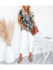 LA Angels Bluse in Schwarz/ Creme