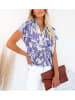 LA Angels Blouse paars/crème