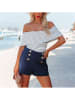 LA Angels Top in Creme/ Schwarz