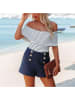 LA Angels Top in Creme/ Schwarz