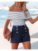 LA Angels Top in Creme/ Schwarz