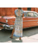 LA Angels Kleid in Beige/ Blau