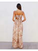 LA Angels Jumpsuit in Creme/ Braun