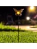 Garden Hero Ledsolartuinsteker "Butterfly" bruin - (H)102 cm