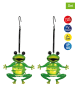 näve 2er-Set: Solar-Dekoleuchte "Frosch in Grün - (B)12 x (H)20 cm