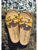 BABUNKERS Family Leren slippers geel