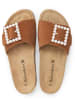 BABUNKERS Family Leren slippers bruin