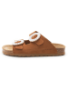 BABUNKERS Family Leren slippers bruin