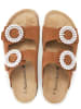 BABUNKERS Family Leren slippers bruin