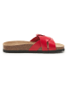 BABUNKERS Family Leder-Pantoletten in Rot