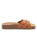 BABUNKERS Family Leren slippers bruin
