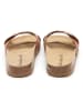 BABUNKERS Family Leren slippers bruin