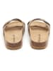 BABUNKERS Family Leren slippers lichtbruin