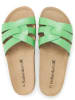 BABUNKERS Family Leren slippers groen