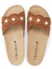 BABUNKERS Family Leren slippers bruin