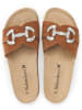 BABUNKERS Family Leren slippers bruin