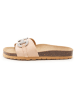 BABUNKERS Family Leder-Pantoletten in Beige