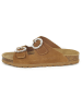 BABUNKERS Family Leren slippers bruin