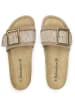 BABUNKERS Family Leren slippers lichtbruin