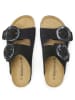 BABUNKERS Family Leren slippers zwart