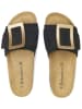 BABUNKERS Family Leren slippers zwart