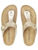 BABUNKERS Family Teenslippers goudkleurig