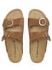 BABUNKERS Family Leren slippers bruin