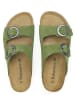 BABUNKERS Family Leren slippers groen