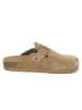 BABUNKERS Family Leder-Clogs in Hellbraun