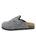 BABUNKERS Family Leder-Clogs in Grau