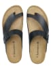 BABUNKERS Family Leren teenslippers zwart