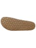 BABUNKERS Family Leren teenslippers lichtbruin
